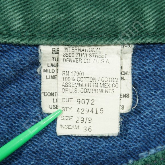 Vintage 1990s Rocky Mountain High Waist Rockies Jeans in Two Tone Size 29 / 9 - Picture 5 of 6